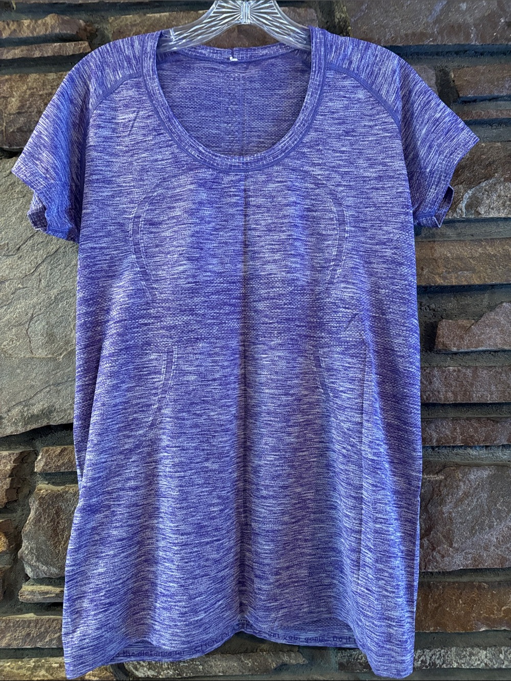 lululemon athletica Swiftly Tech Spacedye Purple Short Sleeve Active Top